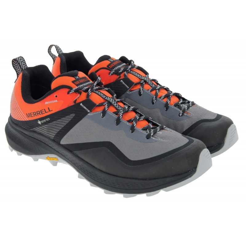 Merrell MQM 3 GoreTex | Mens Walking Trainers | Charcoal/Tangerine
